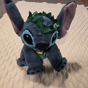Disney Store Lilo And Stitch Hawaiian Dressed Stitxh Stuffed Animal Collectable